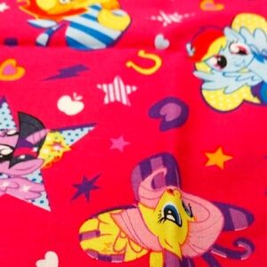 Colorful Cartoon Character Fabric,brand New, Washed.pony Cutie Toss